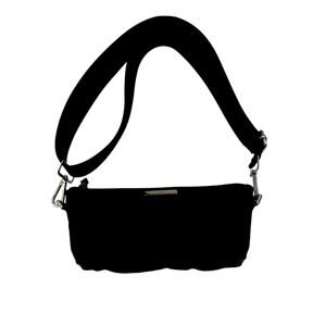 GUCCI GG Vintage Y2k Black Nylon Boat Pouchette Canvas HandBag